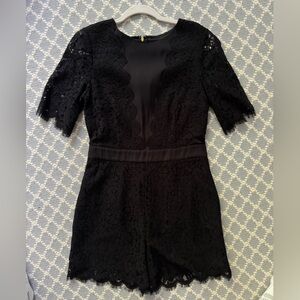 Black lace Rachel Zoe Romper